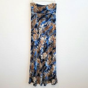 💕 BOGO Style Maxi Skirt Animal & Floral Print Women's Size Medium